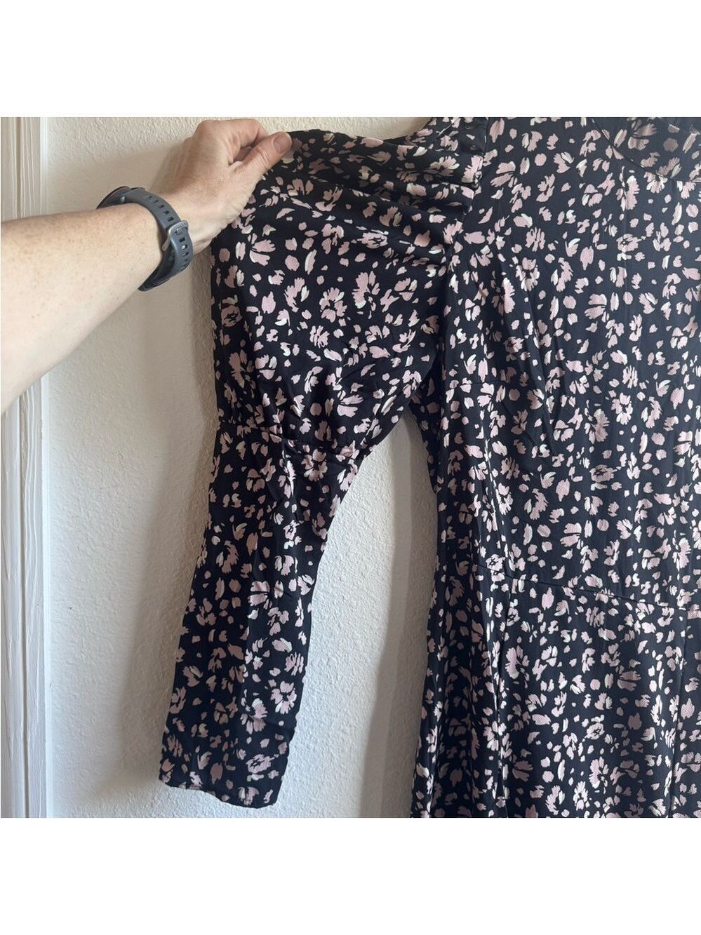 *NWT* AX PARIS Puff Sleeve Midi Dress - Picture 5 of 14